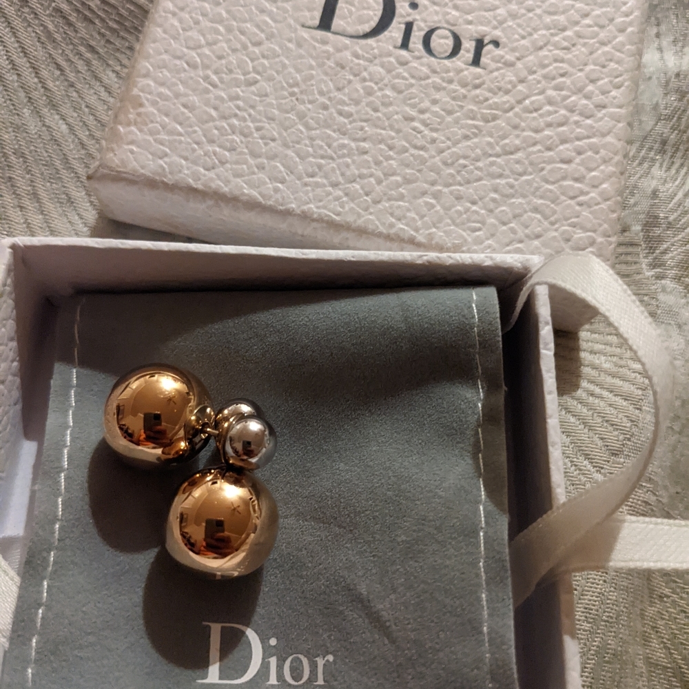 Dior Tribales Earrings in 2 tone
